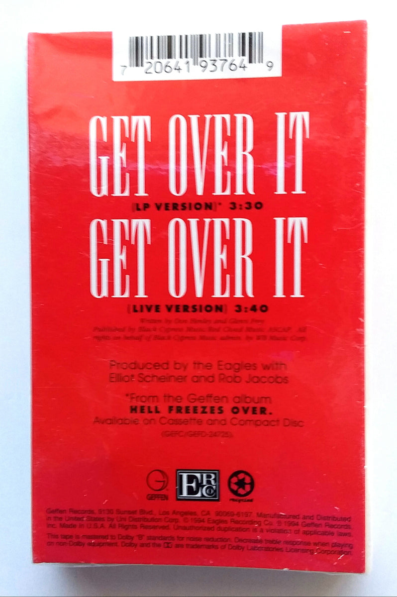 EAGLES - Get Over It / Get Over It (Live)- Cassette Tape Single (1