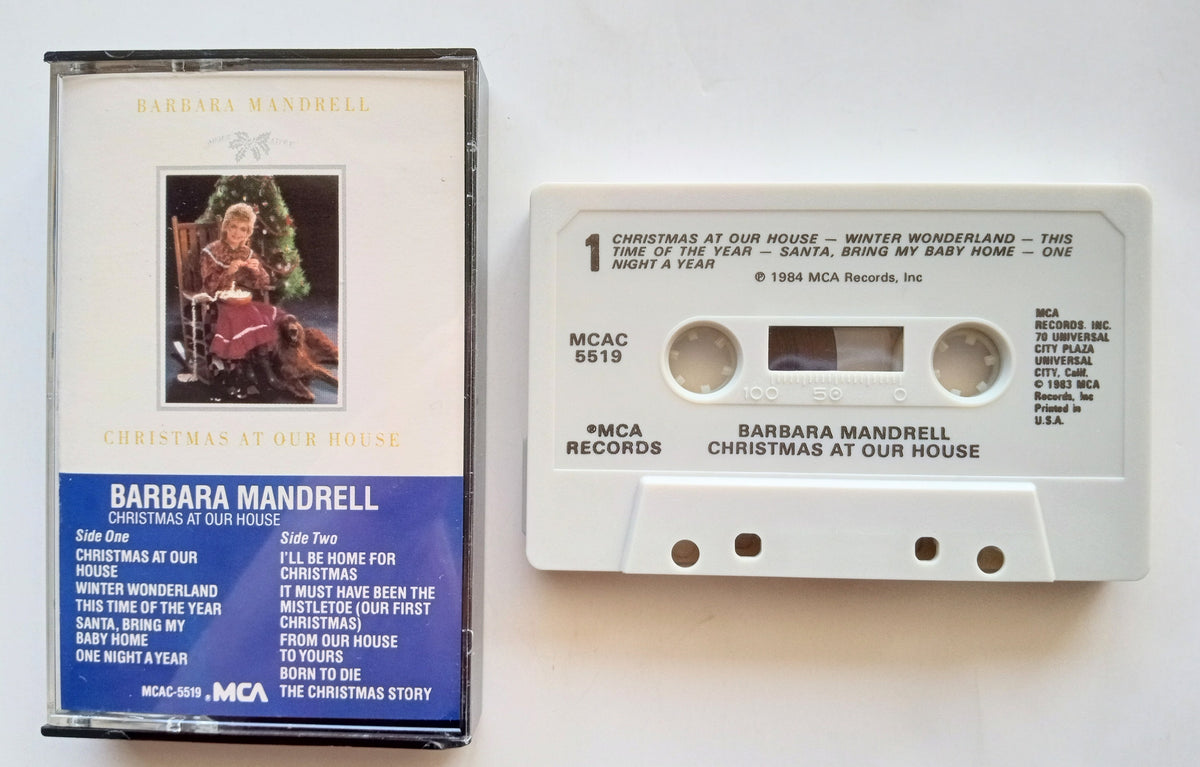 BARBARA MANDRELL "Christmas At Our House" Cassette Tape (1984) M