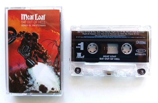 MEATLOAF - "Bat Out Of Hell" - Cassette Tape (1978/1996) [Digitally Remastered] - New
