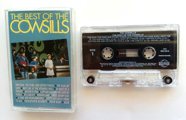 THE COWSILLS - "The Best Of" - Cassette Tape  (1968/1988) [Bonus Tracks] [Digitally Remastered] - Mint