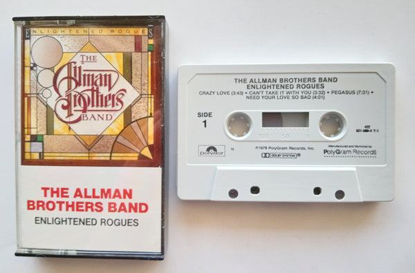 THE ALLMAN BROTHERS BAND (Gregg Allman, Dickey Betts) - "Enlightened Rogues" - Cassette Tape  (1979/1992) [Digitally Remastered] - Mint