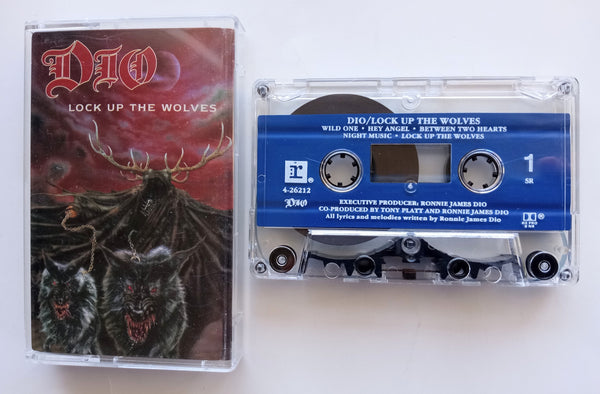 DIO (Black Sabbath) - "Lock Up The Wolves" - Cassette Tape (1990) [Shape® Mark 10 Clear Shell] - Mint