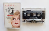 MADONNA - "Who's That Girl" [Original Soundtrack] - Cassette Tape (1987) [Shape® Mark 10 Clear Shell] - Near Mint