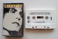 T-REX - "T-Rextasy: The Best Of 1970-1973" - Cassette Tape (1985) - Mint