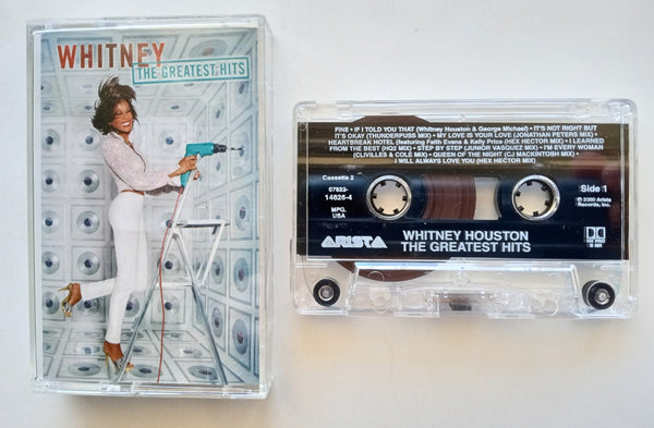WHITNEY HOUSTON - "The Greatest Hits" - [Double-Play Cassette Tape] (2000) [*Cassette #2 ONLY!] [Digitally Mastered] [Bonus Tracks!] - Mint