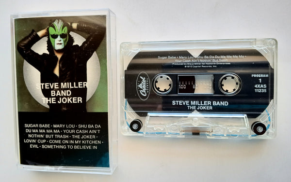 THE STEVE MILLER BAND - "The Joker" - Cassette Tape (1973/1985) [Rarer 4XAS, Clear Shell] [Digitally Remastered] - Near Mint