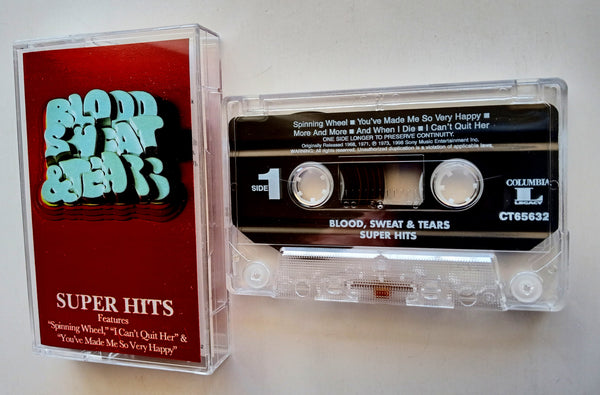 BLOOD, SWEAT & TEARS - "Super Hits" - Cassette Tape (1998) [Digitally Remastered] - New