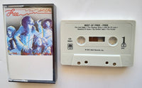 FREE (Paul Rodgers, Bad Company) - "Best Of Free" (w/"All Right Now") - Cassette Tape (1972) [RCV] - Mint