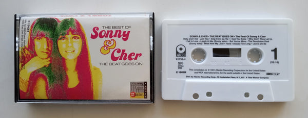 SONNY & CHER - "The Beat Goes On: The Best Of" - Double-Play Cassette Tape (1991) [Digalog®] [Digitally Mastered] - Mint