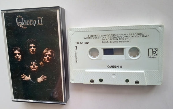 QUEEN - "Queen II" - Cassette Tape (1974) [Rare!] - Near Mint