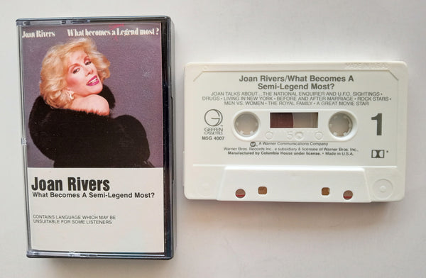 JOAN RIVERS  - "What Becomes A Semi-Legend Most?" (Comedy) - Cassette Tape (1983) - Mint