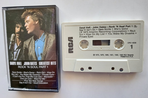 DARYL HALL & JOHN OATES - "Rock 'N Soul Part 1" (Best Of) - Cassette Tape (1983/1986) [Alternate Cover!] - Mint