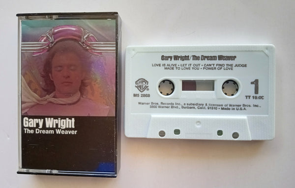 GARY WRIGHT (Spooky Tooth) - "The Dream Weaver" - Cassette Tape (1975/1994) [Digalog®] [Digitally Mastered] - Mint