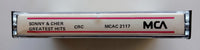 SONNY & CHER- "Greatest Hits" (MCA Hits) - Cassette Tape (1974) - Mint