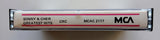 SONNY & CHER- "Greatest Hits" (MCA Hits) - Cassette Tape (1974) - Mint