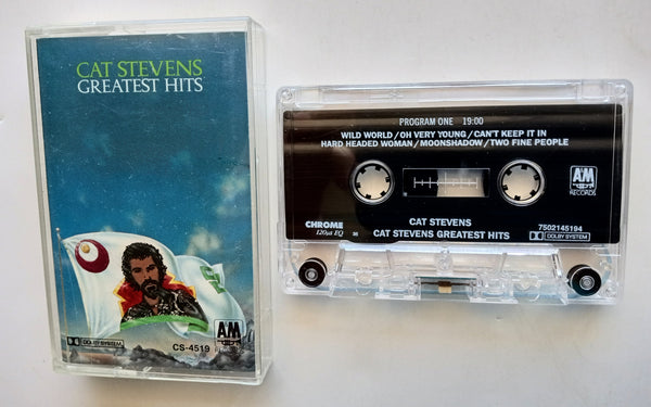 CAT STEVENS - "Greatest Hits" - <b style="color: red;">Audiophile</b> Chrome Cassette Tape (1975/1994) [Digitally Remastered] - Mint