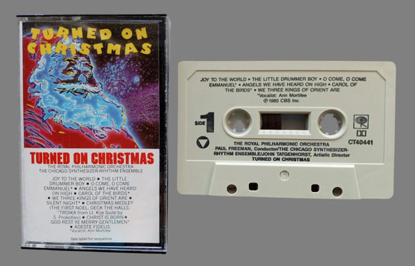 ROYAL PHILHARMONIC ORCH. & CHICAGO SYNTHESIZER-RHYTHM ENSEMBLE - "Turned On Christmas" ) - Cassette Tape - (1985) [Moog!] - Mint