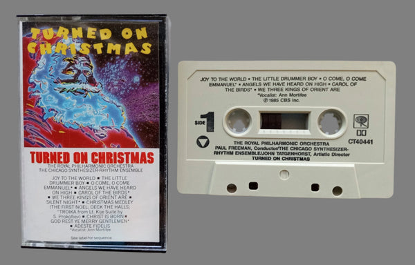 "TURNED ON CHRISTMAS" (Royal Philharmoic Orch. & Chicago Synthesizer-Rhythm Ensemble) - Cassette Tape - (1965) [Moog!] - Mint