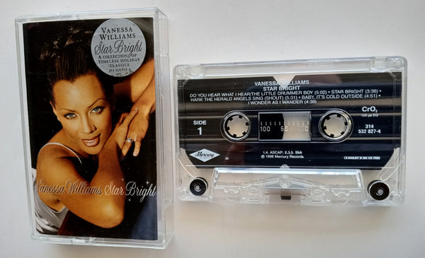 VANESSA WILLIAMS - "Star Bright" (Christmas!) - <b style="color: red;">Audiophile</b> Chrome Cassette Tape (1996) [HX-Pro] ["Call-Out" Sticker!] - Mint