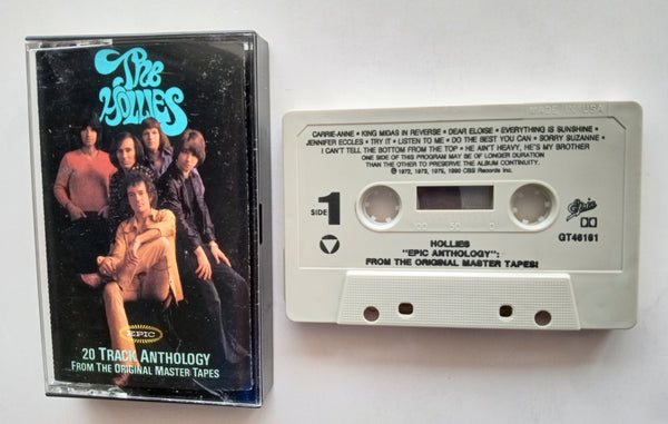 THE HOLLIES - "Epic Anthology": From The Original Master Tapes! - [Double-Play Cassette Tape]  (1990) [Digitally Remastered] - Mint