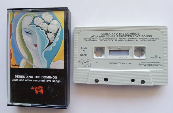 DEREK AND THE DOMINOS (Eric Clapton, Duane Allman) - "Layla And Other Assorted Love Songs" - [Double-Play Cassette Tape] (1970/1981) - Mint