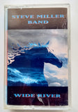 THE STEVE MILLER BAND - "Wide River" - <b style="color: red;">Audiophile</b> Chrome Cassette Tape (1993) [U.K. Import] [HX-Pro] - <b style="color: purple;">SEALED</b>