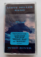 STEVE MILLER BAND - "Wide River" - <b style="color: red;">Audiophile</b> Chrome Cassette Tape (1993) [Call-Out Sticker!] - <b style="color: purple;">SEALED</b>