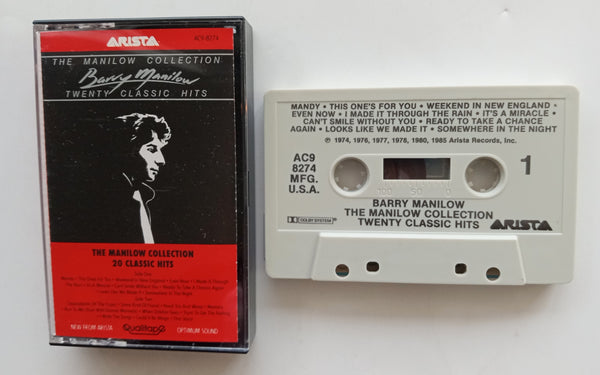 BARRY MANILOW - "The Manilow Collection: Twenty Classic Hits" - [Double-Play Cassette Tape] (1985) [QualitapE®] [Digitally Remastered] - New
