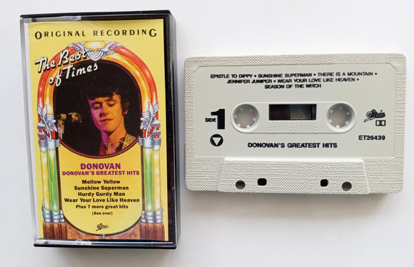 DONOVAN - "Greatest Hits" - Cassette Tape (1970/1988) - Mint