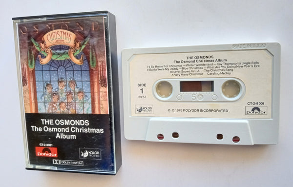 THE OSMONDS [Donny & Marie) - "Christmas Album" - [Double-Play Cassette Tape] (1978) [Paper Labels] [Rare!] - Mint