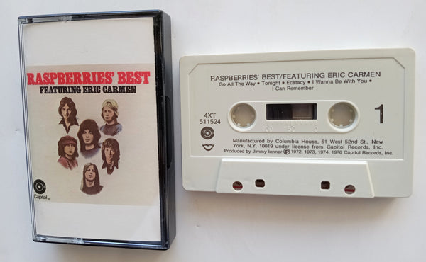 RASPBERRIES (Eric Carmen) - "Raspberries Best Featuring Eric Carmen" - Cassette Tape (1976) (RCV)  [Rare!] - Mint