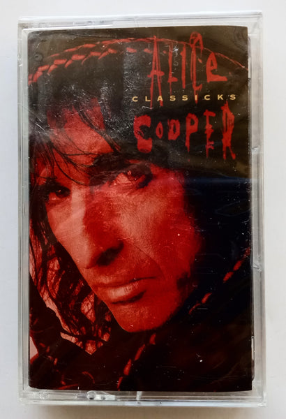 ALICE COOPER - "Classicks" (Epic Best Of) - Cassette Tape (1995) [Bonus Unreleased Track!] - <b style="color: purple;">SEALED</b>