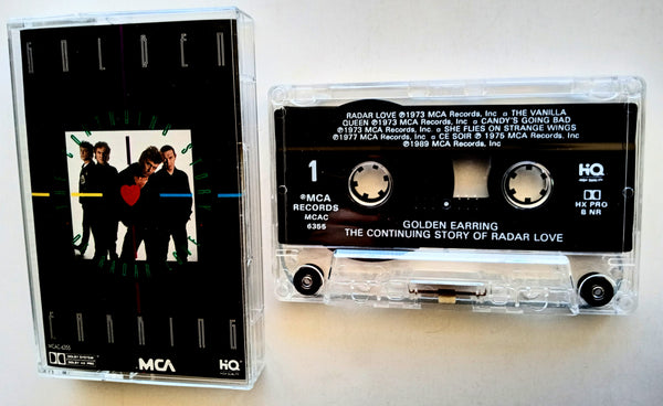GOLDEN EARRING  (Barry Hay, George Kooymans) - "The Continuing Story Of Radar Love" (Best) - [Double-Play Cassette Tape]  (1989) [HQ™ - High Quality] - Mint
