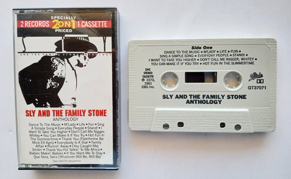 SLY & THE FAMILY STONE - "Anthology" - [Double-Play Cassette Tape] (1981/1989) - Mint