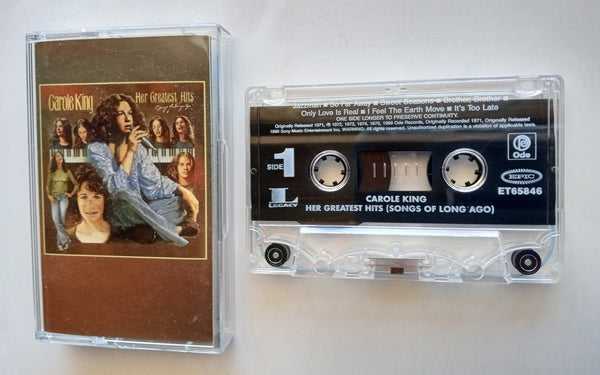 CAROLE KING - "Her Greatest Hits (Songs Of Long Ago)" - Cassette Tape (1978/1999) [Digitally Remastered] [Bonus Tracks!] - Mint