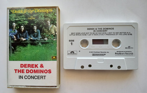 DEREK & THE DOMINOS (Eric Clapton) - "In Concert" - [Double-Play Cassette Tape] [Digitally Remastered] (1973/1986) - Mint