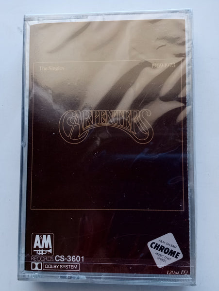 CARPENTERS (Karen & Richard) - "The Singles: 1969-1973" - <b style="color: red;">Audiophile</b> Chrome Cassette Tape (1973/1992) -<b style="color: purple;">SEALED</b>