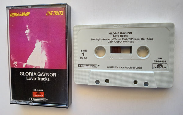GLORIA GAYNOR - "Love Tracks" (w/"I Will Survive") - Cassette Tape (1978) - Mint