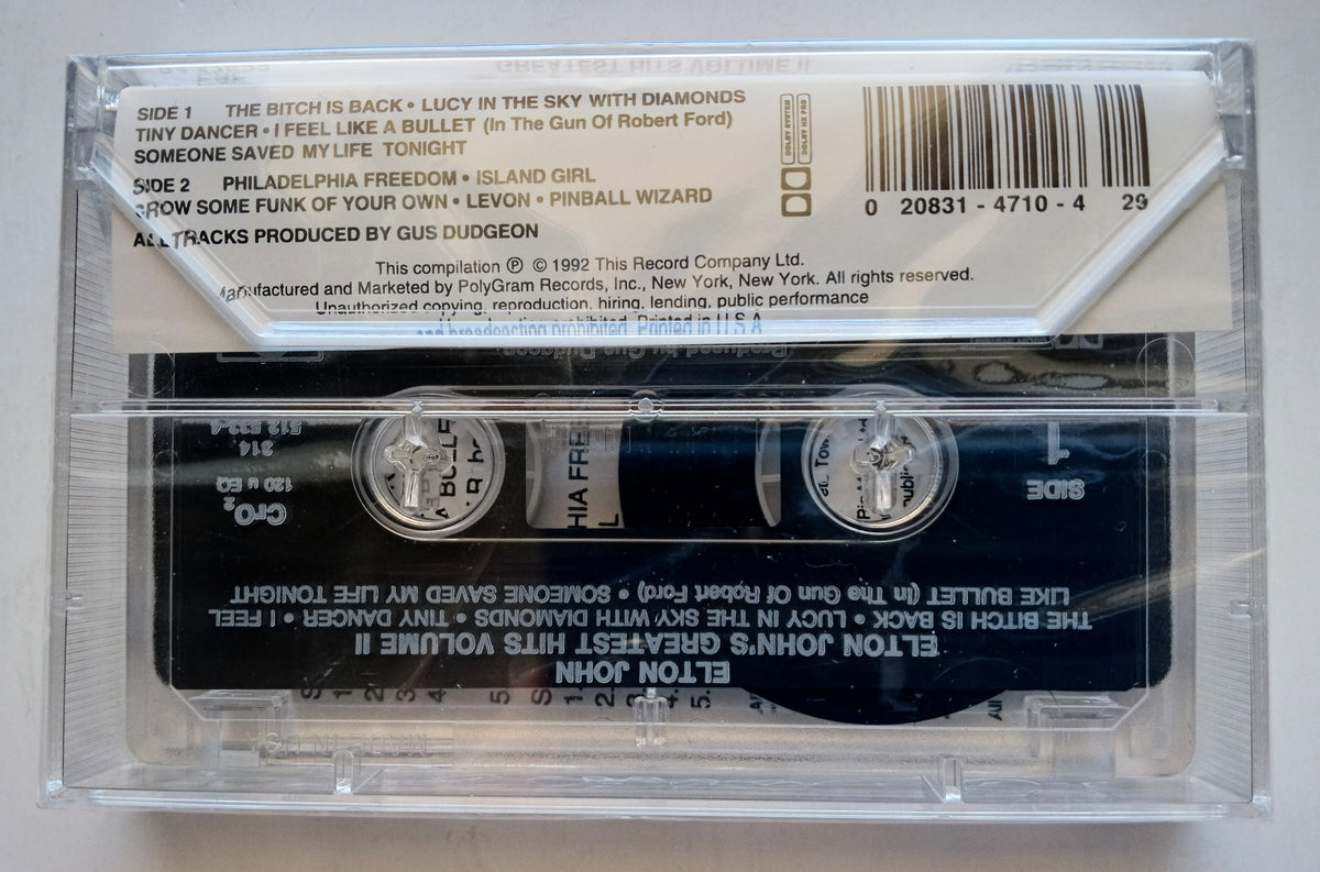 ELTON JOHN "Greatest Hits Volume II" Audiophile Chrome Cassette Tap