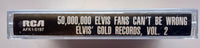 ELVIS PRESLEY - "50,000,000 Elvis Fans Can't Be Wrong: Elvis' Gold Records, Vol. 2" - Cassette Tape  (1959/1994) [Digitally Remastered] - <b style="color: purple;">SEALED</b>