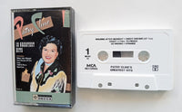 PATSY CLINE - "12 Greatest Hits" - Cassette Tape  (1988) [Digitally Remastered] [HQ™] - Mint