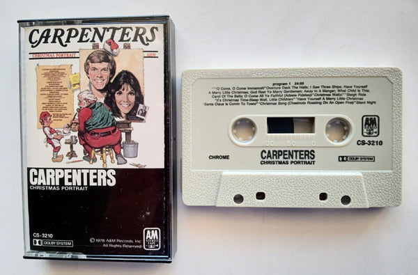 CARPENTERS (Karen & Richard) - "Christmas Portrait" - <b style="color: red;">Audiophile</b> Chrome Cassette Tape (1978/1985) [RCV] [Rare!] - Mint
