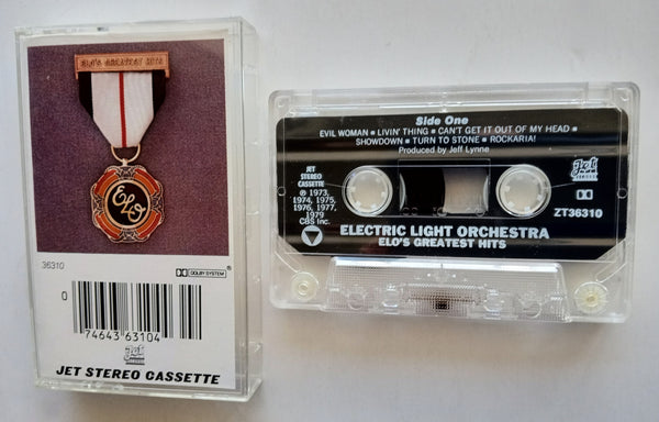 ELECTRIC LIGHT ORCHESTRA (Jeff Lynne) - "ELO's Greatest Hits" (w/"Evil Woman") - Cassette Tape (1979/1994) [Digitally Remastered] - Mint