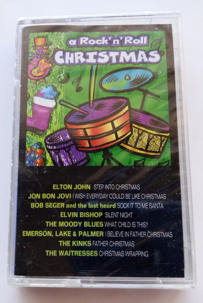 VARIOUS ARTISTS  - "A Rock 'N' Roll Christmas" - Cassette Tape (1994) [Rare Bob Seger Song!] [HX-Pro] - <b style="color: purple;">SEALED</b>