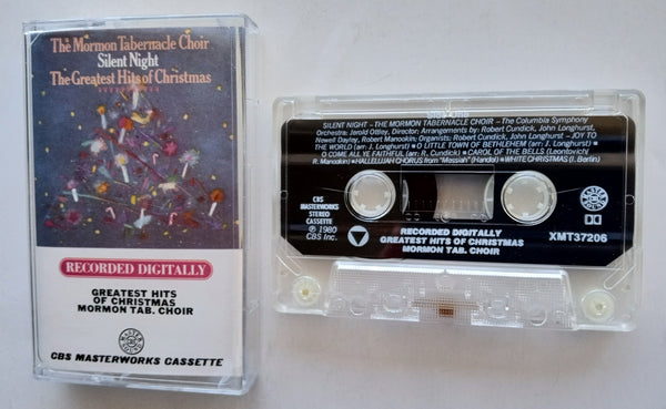 THE MORMAN TABERNACLE CHOIR  - "Silent Night: The Greatest Hits Of Christmas" [Master Sound® - Digital - <b style="color: red;">Audiophile</b>] - Cassette Tape (1981) [Digitally Remastered] - Mint