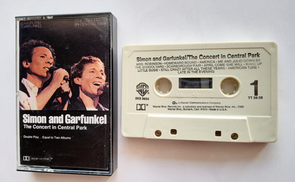 SIMON AND GARFUNKEL - "The Concert In Central Park" - [Double Play Cassette Tape]  (1982) - Mint