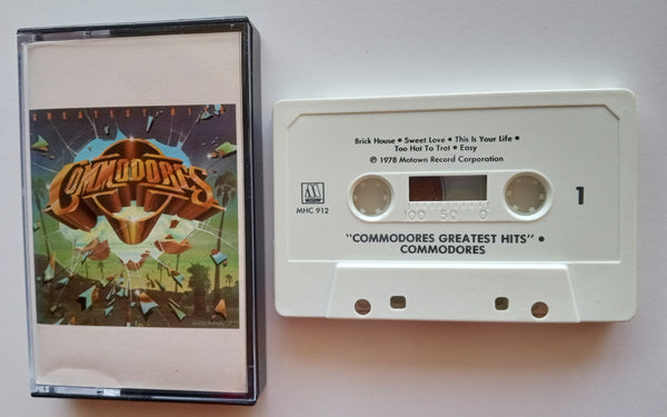 COMMODORES (Lionel Richie) - "Greatest Hits" - Cassette Tape (1978) [RCV] - Mint
