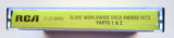 ELVIS PRESLEY  - "Worldwide Gold Award Hits - Parts 1 & 2" - [Double-Play Cassette Tape] (1970/1974) [Record Club Version ONLY Issue!] [Paper Label 1st Issue!] - Near Mint
