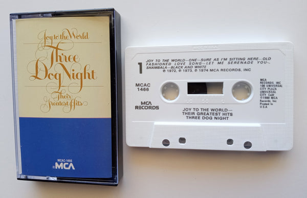 THREE DOG NIGHT - "Joy To The World (Their Greatest Hits)" - Cassette Tape  (1974/1984) - Mint