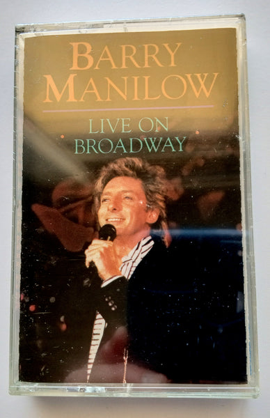 BARRY MANILOW - "Live On Broadway" - [Double-Play] <b style="color: red;">Audiophile</b> Chrome Cassette Tape (1990) - <b style="color: purple;">SEALED</b>